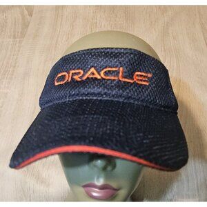 Oracle Navy Blue Visor Hat Cap One Size Adjustable Strap Back